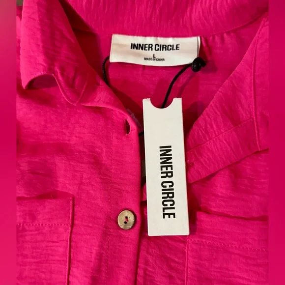 NWT Inner circle size large pink blouse - Picture 4 of 5